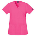 Cherokee Workwear Mock Wrap Tunic